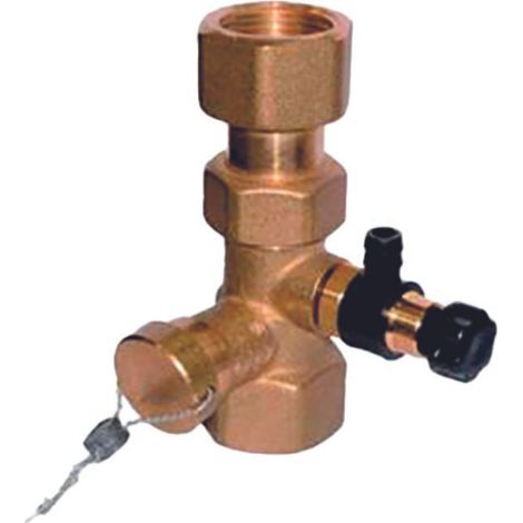 Valvola di intercettazione e scarico per vasi di espansione valv.interc./scarico x vasi espansione 3/4"ff pn10 t.130°c press.sca