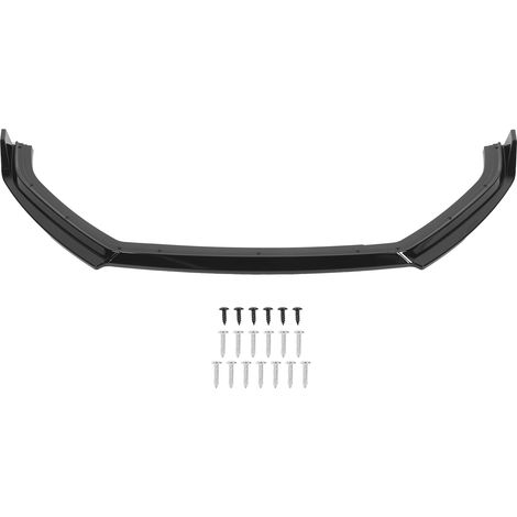 Kit K·SEEK DESIGN 3 pièces Becquet Avant Baguette Bas de Caisse pour VW Polo Mk5 6C Standard Facelift 2015-2017 Noir Brillant (1/5)