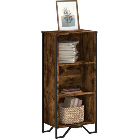 Estantería madera de ingeniería roble ahumado 50x31x106 cm vidaXL (1/5)