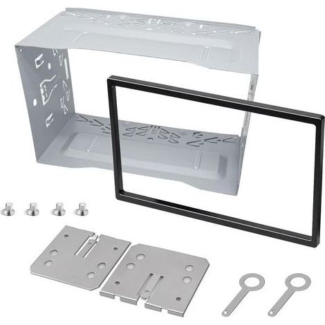 1 Cadre Autoradio 2 Din, Alliage, Plastique, Kit Montage, Pour VW Passat, Golf, Jetta (1/5)