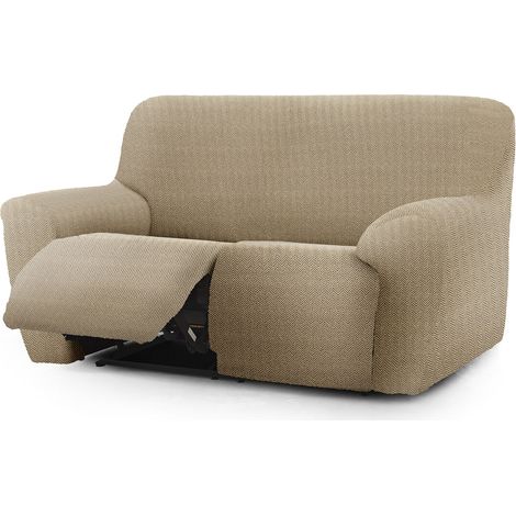 Copridivano 200-260 cm per recliner due posti colore beige - Jaz (1/5)