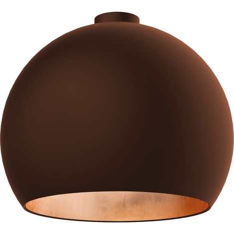 LUMICOM  JOE Plafoniera, 1X E27, max 42W, metallo, marrone corten/foglia rame, D.50cm