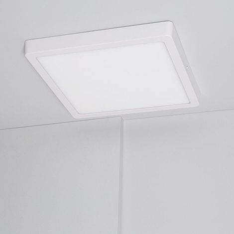 Plafonnier LED Carré 24W Extra-Plat CCT Sélectionnable 280x280 mm Sélectionnable (chaud-neutre-froid) (1/5)