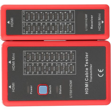 UT681 HDMI- und Mini-HDMI-Datenkabeltester mit 20-LED-Statusanzeige (1/5)