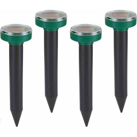 Solar-Maulwurfvertreiber, IP65, Ultraschall-Maulwurfvertreiber, Maulwurfvertreiber, Wühlmausvertreiber, Wühlmausvertreiber, Maulwurfvertreiber, Rasen, Garten, grünes Gras (1/4)