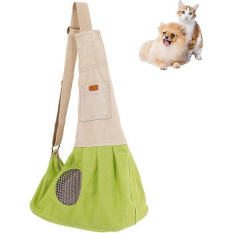 Sac de voyage élégant en toile pour chiens et chats. (1/5)