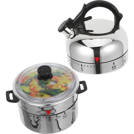 Ensemble de 2 minuteurs de cuisine mécaniques (1/5)