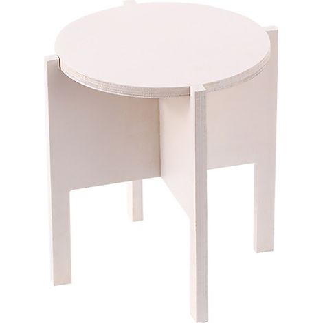 Petit support de table en bois massif pour plantes grasses et fleurs, idéal pour balcon. (1/5)