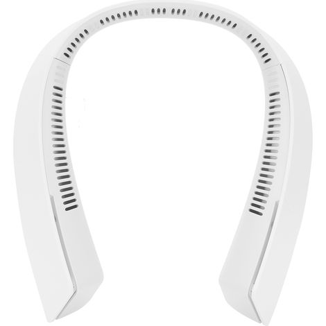 Ventilateur cou sans pale rechargeable USB, grand capacité, portable mini ventilateur pour voyage sport, blanc (1/5)