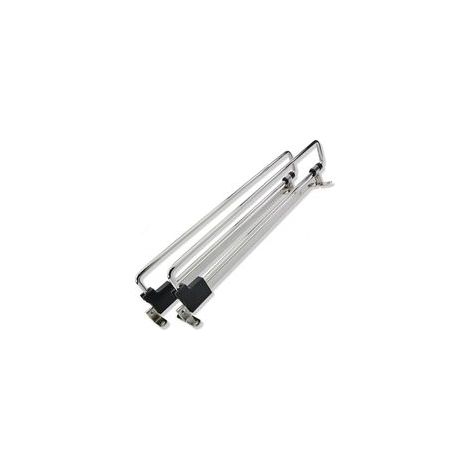 A 2 X Porte Cintre Coulissant - Porte Manteaux Télescopique - Vêtements Extractible 250mm - Tringle Coulissante Penderie pour Armoire ou Dressing - Tige de Placard Extensible