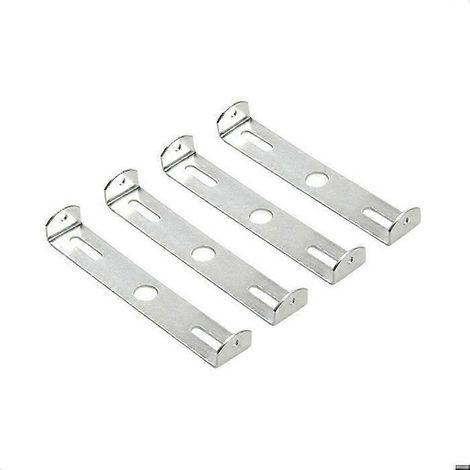 Kit de fixation carré pour luminaires (4,1 à 4,7 pouces) : plaque de plafond, support mural et traverse pour lustre, éclairage extérieur (lot de 6). (1/5)