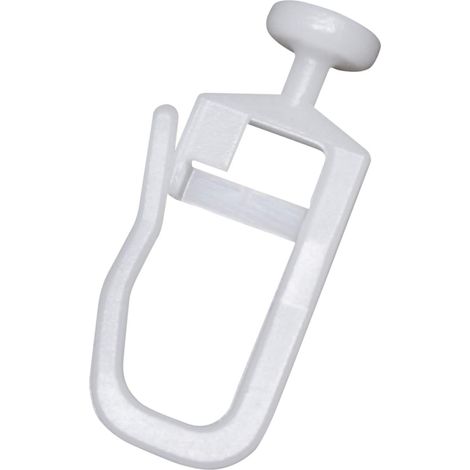 Lot de 200 agrafes de rideau à tête de 7 mm pour rails de rideaux – Agrafe à crochet verrouillable (1/5)