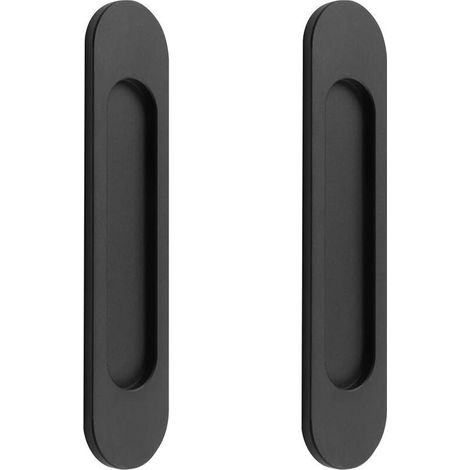 Poignées de porte coulissante ovales auto-adhésives, poignée sans perforation pour porte de grange coulissante, fenêtres(2pcs) (1/4)