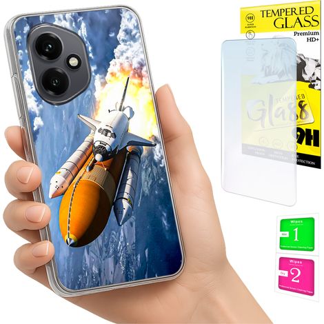 Schutzhülle für Honor X7d / 400 Smart Photo Cover Case Rückseite + 9H-Glas (1/5)