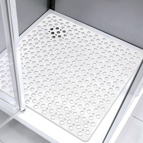 Non-Slip Shower Mat 70x70cm Bath Mat with Suction Cups, Square Bath Mat, Mold Resistant, BPA Free (1/3)