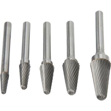 Satz Vollhartmetall-Einzahnfräser, 6 mm Schaft, für Metall- und Holzbearbeitung sowie Oberflächenreinigung (1/5)