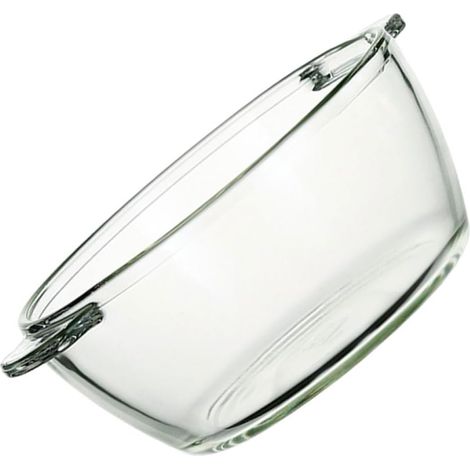 Bol à Salade Verre Transparent Grand Format Bol de Service pour Cuisine Maison Restaurant et Bar Design Simple et Résistant sans Fissures (1/5)