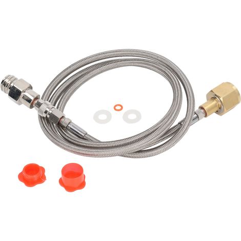 Adaptateur recharge CO2 1500PSI inoxydable, connecteur réservoir cartouche CGA320 vers TR21-4, remplissage bouteille gaz carbonique anti-rouille (1/5)