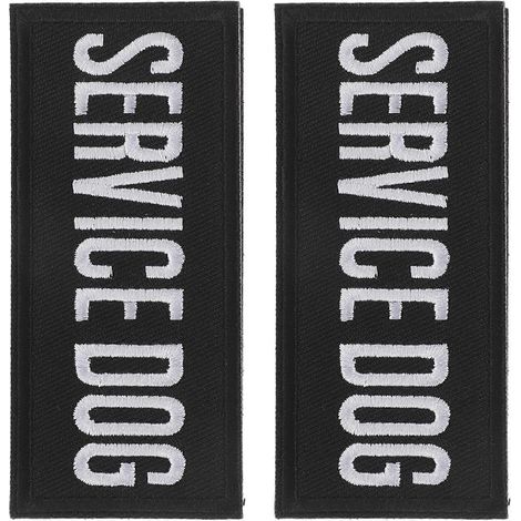 Bequemes Polyester-Servicehundegeschirr für das Training mit 6 gestickten Aufnähern (1/5)