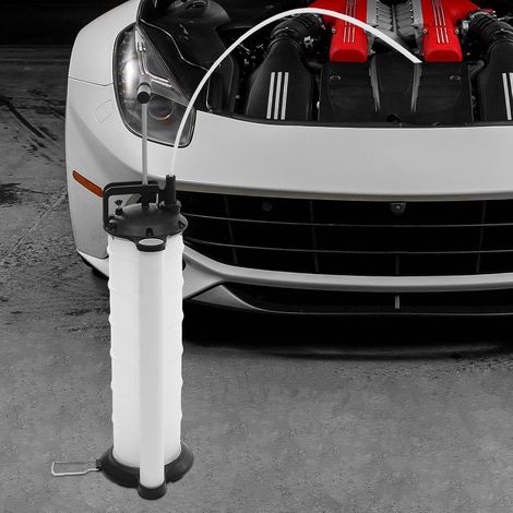 Extracteur d'huile manuel 7L, extracteur de liquide de grande capacité avec 4 tuyaux, voiture, moto, tondeuse à gazon (1/5)