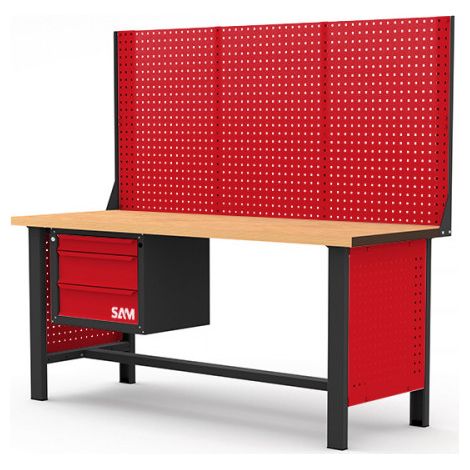 Établi SAM, Long. 2000mm x Haut. 1800mm x prof. 750mm, charge max. 800kg ( Prix pour 1 )
