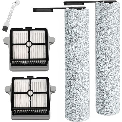 Cepillo de rodillo + filtro Repuestos para Tineco FLOOR ONE S7 Pro/S6 (Versión 1), kit de accesorios 2 rodillos + 2 filtros, FW200700DE/FW200300US/FW110700DE/FW110500US (1/5)