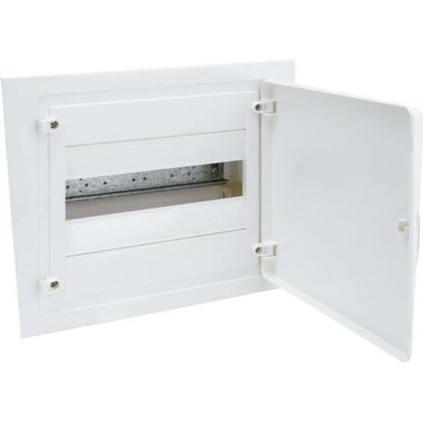 Coffret encastré 1 rangée 12 Modules porte opaque HAGER VF112PR