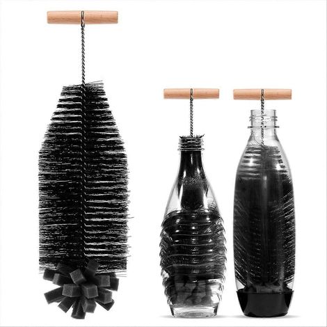 35cm brosse pour verre et Duo plastique Bottles, It Has dur Bristles et A doux éponge, Cleans Powerfully (1/5)