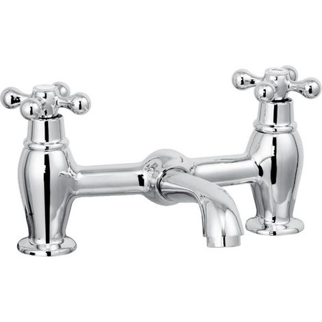 Bristan Cascade Penridge Traditional Bath Filler Tap Chrome Cross Head 005.26.3 (1/5)
