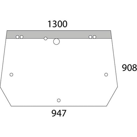 Cristal trasero superior UNIVERSAL D6859