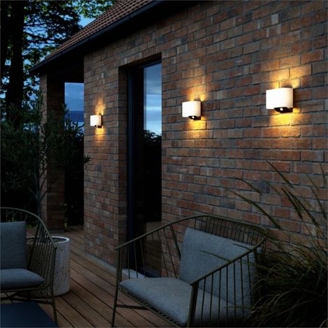 Applique murale PIOLA Solar Matière plastique Blanc, H.15.7 - IP44 - SolarLed /Nordlux Extérieur (1/5)