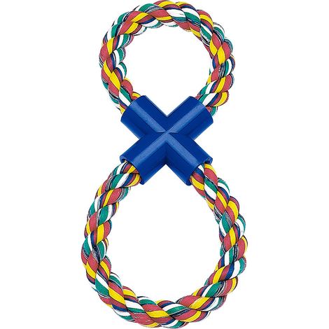 Ferplast Gioco PA 6530 Gioco dentale per cani in corda di cotone intrecciato. Variante PA 6530 - Misure: Ø 2 x 35 cm - Colori misti