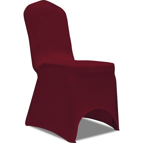 Maison Exclusive - Coprisedie in Tessuto Elasticizzato Borgogna 24 pz (1/5)