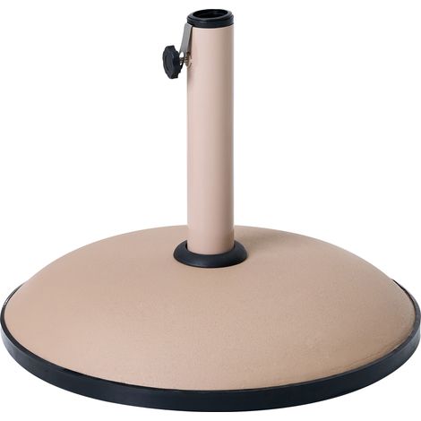 Base para sombrilla moderna de jardín exterior redonda adaptadores para postes de hormigón beige Canzo