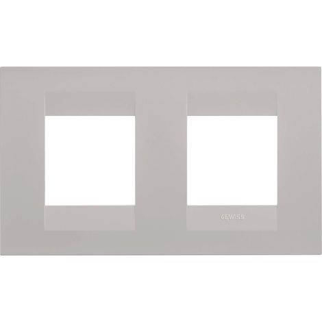 PLAQUE GEO 2+2P H BEIGE NATUREL GEWISS GW16423VL