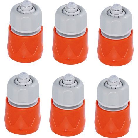 Lot 6 connecteurs tuyau plastique – antirouille – aspiration arrosage – adaptateur jardin – norme européenne (1/5)