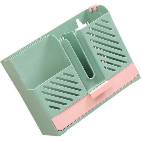 1 Pc Boîte à Murale en Panier De Séchage des Ustensiles Porte-Panier à Organisateur De Couverts Porte- Cage à Évier Abdos (1/4)
