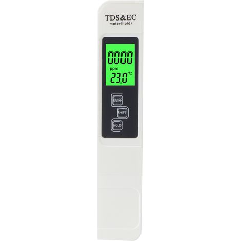 Stylo testeur multifonctionnel de qualité de l'eau TDS/EC/TEMP pour aquarium, destiné à la surveillance de l'eau potable. (1/5)
