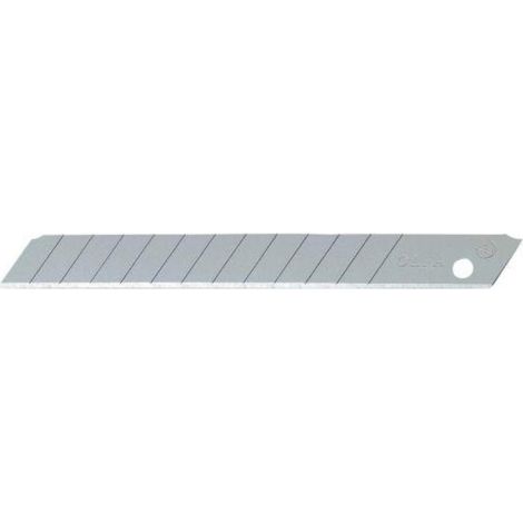 olfa-ab-50b-pack de 50 cuchillas troceables 9 mm plateadas en blister