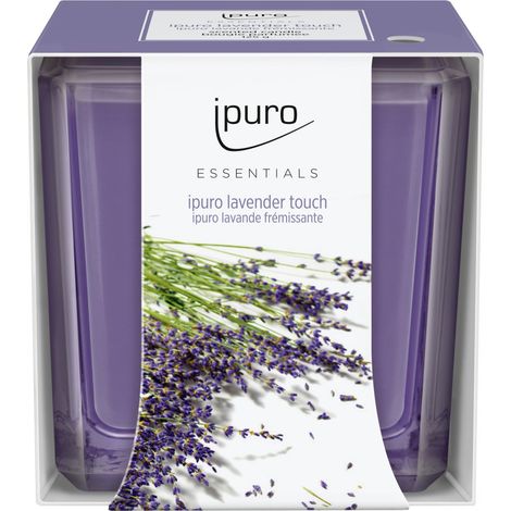 ipuro ESSENTIALS Duftkerze Lavender Touch 125 g Kerze Glas Duft Kerze Kerzen