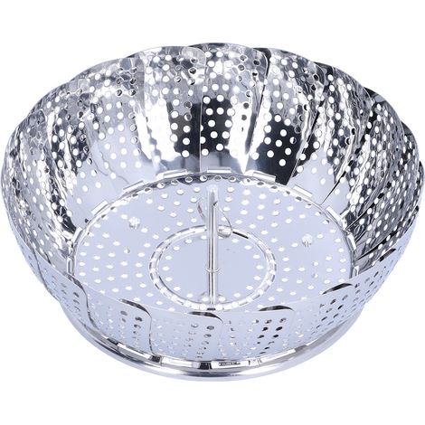Panier vapeur multifonction en acier inoxydable pliable, support de cuisson à la vapeur, accessoire de cuisine (1/5)