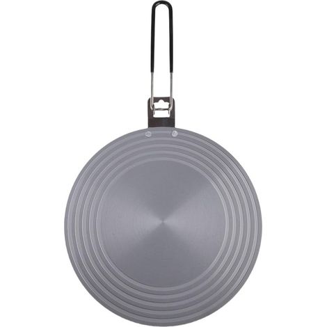 Plaque d'adaptation pour cuisinière à induction en verre, poignée rabattable, diamètre 28 cm, épaisseur 3 mm (1/5)