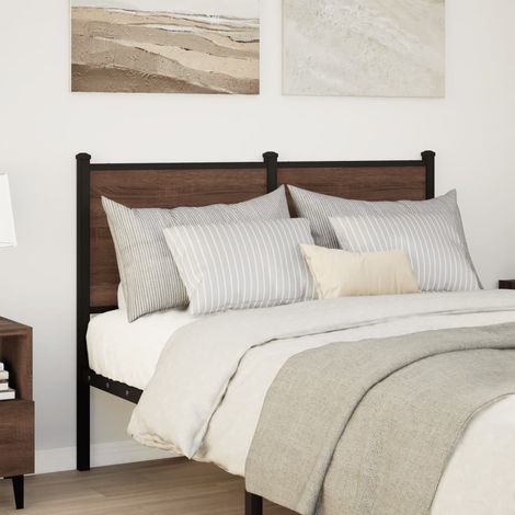 Maison Exclusive - Ersatz-Kopfteil Braun Eichen-Optik 120 cm Holz