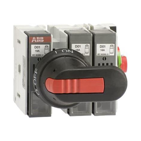 Inter.Sec. Fusible 14X51 latéral Droit 32A 3P Poignée 1SCA108646R1001 ABB 941915