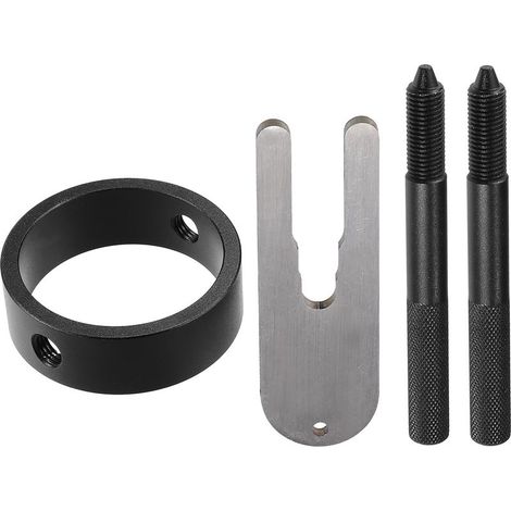 Universelles Motorrad-Gabelfeder-Kompressor-Set, schwarz, 1 Set, Größen: 12,7, 7,6, 2,5, 1,6, 11,4, 3,8 cm, gute Qualität, direkter Austausch, einfache Montage (1/5)