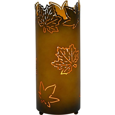 TrendLine LED Windlicht 30 cm batteriebetrieben warmweiß kupfer