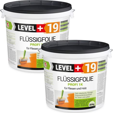 LEVEL+ Flüssigfolie Dichtfolie Abdichtung Holz L+19 - 40KG