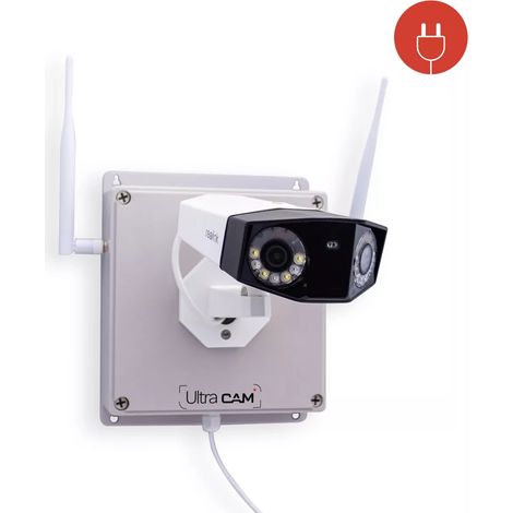 Contrôleur 4G IP65 + Caméra 4K / Détection intelligente / Grand angle / Vision nocturne 30m + Carte SD (UltraCAM) (1/5)