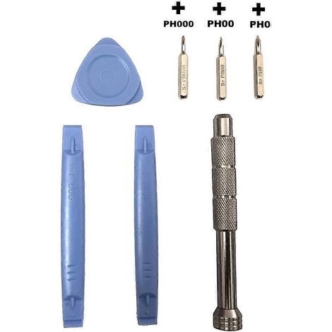 Outils d'ouverture d'écran LCD pour PH000 PH00 PH00 - Outil de démontage, tournevis, embouts, kit de 7 pièces (1/4)