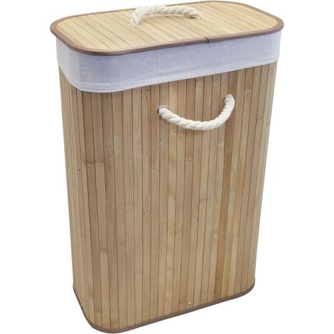Panier à linge rectangulaire pliable 403060 (Natur) (1/3)